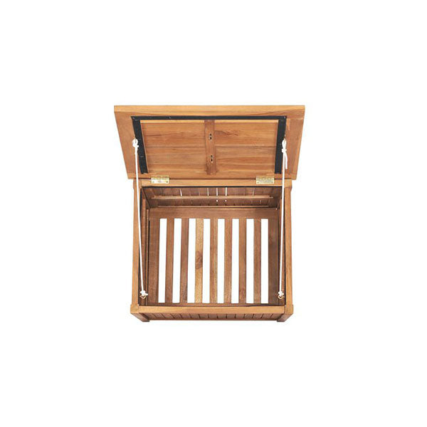 Garden Storage Box Solid Teak Wood 60 X 50 X 58 Cm