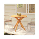 Garden Table 85 X 85 X 75 Cm Solid Wood Acacia