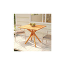 Garden Table Solid Wood Acacia 85 X 85 X 75 Cm