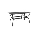 Garden Table Anthracite 140 X 80 X 72 Cm Steel