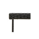 Garden Table Black 109X107X74 Cm Poly Rattan And Glass