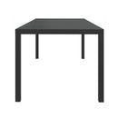 Garden Table Black 185X90X74 Cm Aluminium And Wpc
