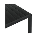 Garden Table Black 185X90X74 Cm Aluminium And Wpc
