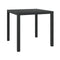Garden Table Black 80 X 80 X 74 Cm Aluminum And Wpc