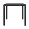 Garden Table Black 80 X 80 X 74 Cm Aluminum And Wpc