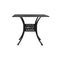 Garden Table Black 90 X 90 X 73 Cm Cast Aluminium