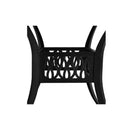 Garden Table Black 90 X 90 X 74 Cm Cast Aluminium