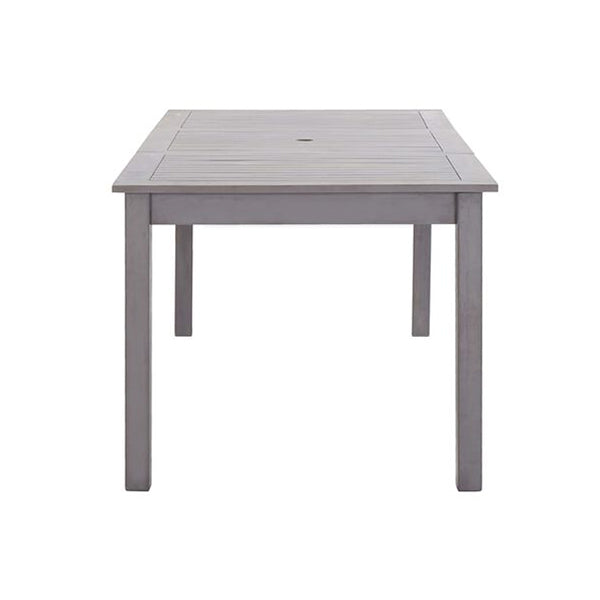 Garden Table Grey Wash 200 X 90 X 74 Cm Solid Acacia Wood