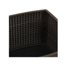Garden Table Mocha 53 X 53 X 40 Cm Plastic