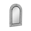 Garden Wall Mirror Arched Black