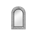 Garden Wall Mirror Arched Black