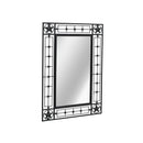 Garden Wall Mirror Rectangular Black