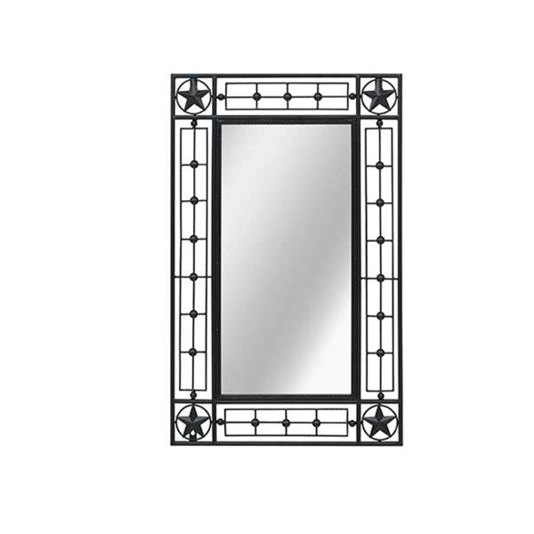Garden Wall Mirror Rectangular Black