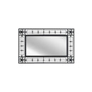 Garden Wall Mirror Rectangular Black
