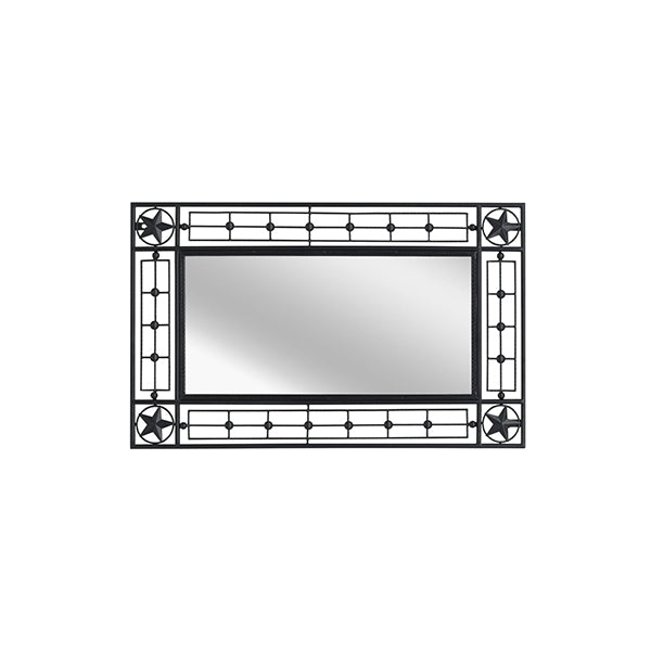 Garden Wall Mirror Rectangular Black