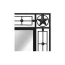 Garden Wall Mirror Rectangular Black