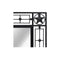 Garden Wall Mirror Rectangular Black