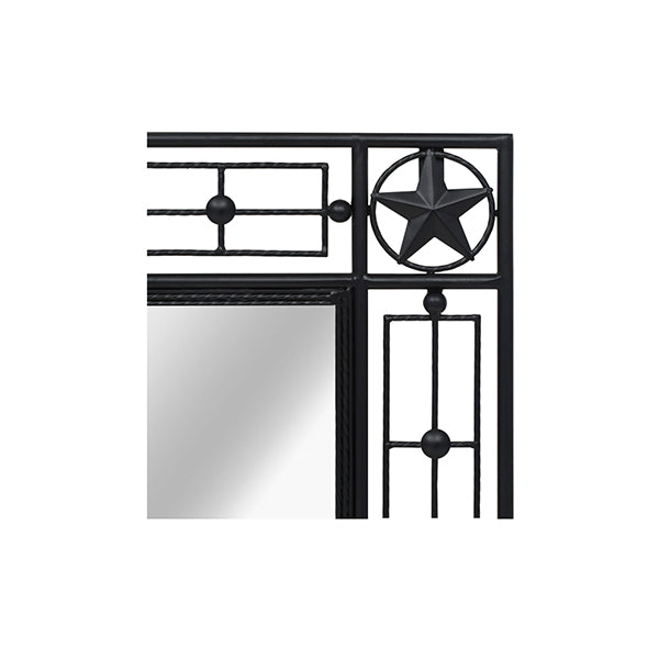 Garden Wall Mirror Rectangular Black