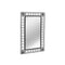 Garden Wall Mirror Rectangular Black