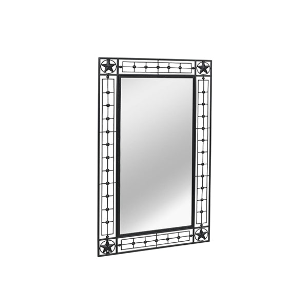 Garden Wall Mirror Rectangular Black