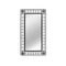 Garden Wall Mirror Rectangular Black