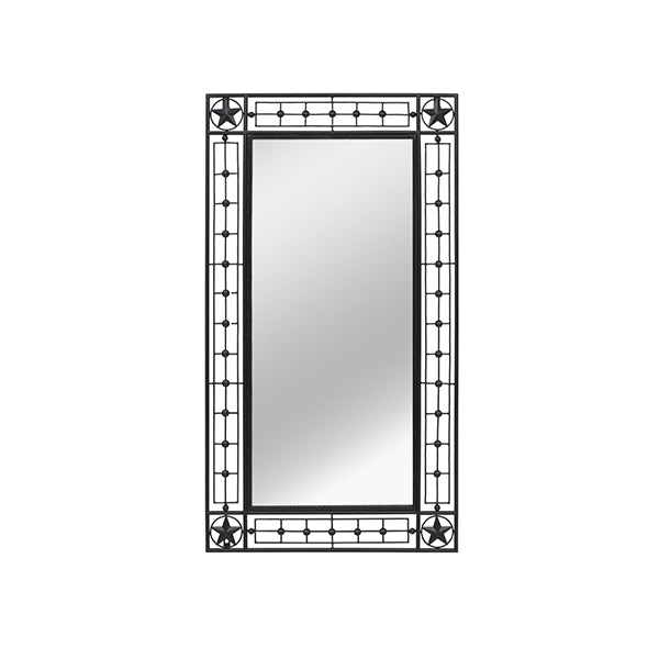 Garden Wall Mirror Rectangular Black