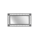 Garden Wall Mirror Rectangular Black