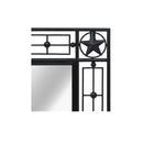 Garden Wall Mirror Rectangular Black