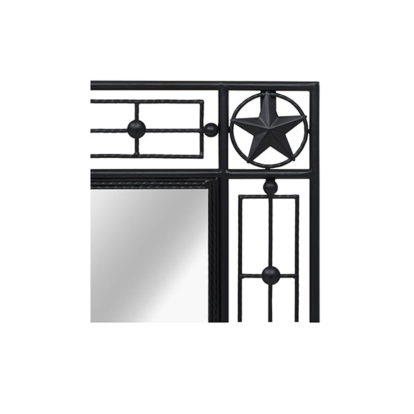 Garden Wall Mirror Rectangular Black