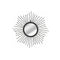 Garden Wall Mirror Sunburst Black