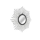 Garden Wall Mirror Sunburst Black