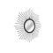Garden Wall Mirror Sunburst Black