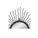 Garden Wall Mirror Sunburst Black