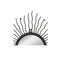 Garden Wall Mirror Sunburst Black