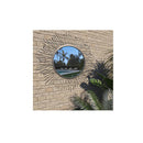 Garden Wall Mirror Sunburst Black