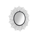 Garden Wall Mirror Sunburst Black