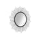 Garden Wall Mirror Sunburst Black