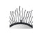 Garden Wall Mirror Sunburst Black