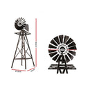 Garden Windmill 160Cm Metal Ornaments Outdoor Decor