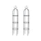 Garden Arch Tower 2 Pcs