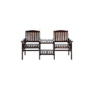 Garden Bench Chair Table Love Seat Wooden Charcoal