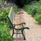 Garden Bench with Diamond-Patterned Backrest Nostalgic