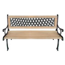 Garden Bench with Diamond-Patterned Backrest Nostalgic