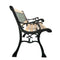 Garden Bench with Diamond-Patterned Backrest Nostalgic