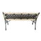 Garden Bench with Diamond-Patterned Backrest Nostalgic