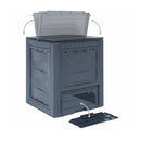 Garden Composter Grey 60 X 60 X 73 Cm 260 L