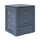 Garden Composter Grey 60 X 60 X 73 Cm 260 L
