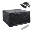 Garden Furniture Cover 6 Person Poly Rattan Set 8 Eyelets