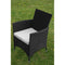 Garden Furniture Poly Rattan Set (9 Pcs) - Black