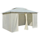 Garden Marquee With Curtains 4 x 3 M - White